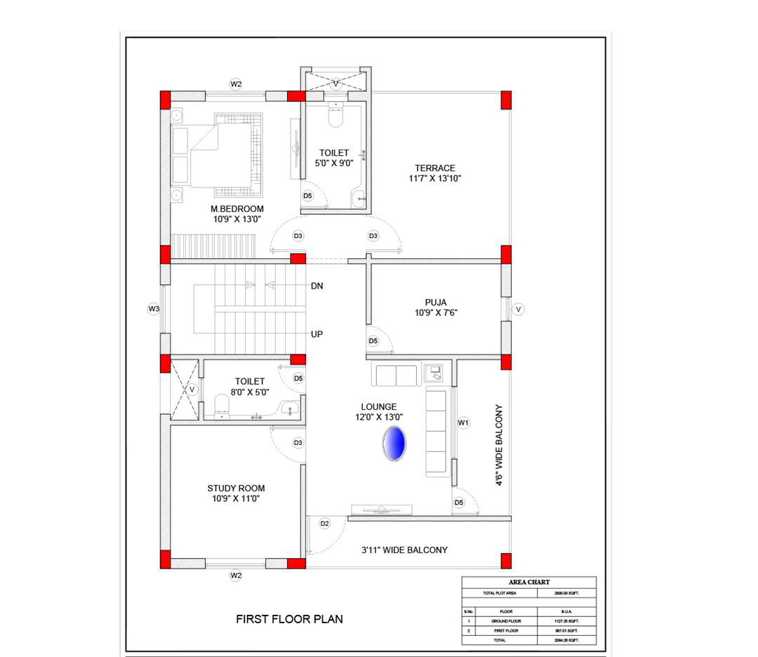 4 KATTHA FIRST FLOOR PLAN